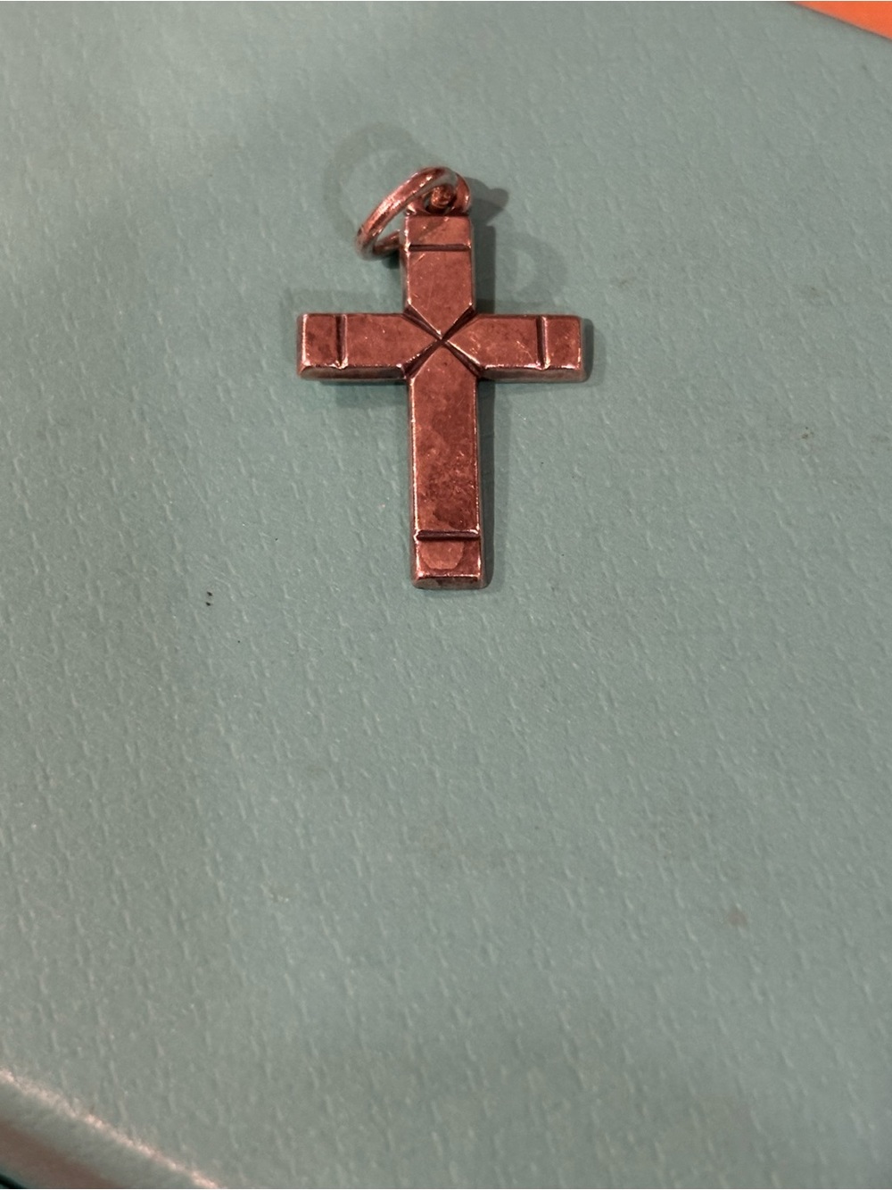 James Avery Latin Cross Necklace Pendant 925 Sterling Silver w/ Inscription